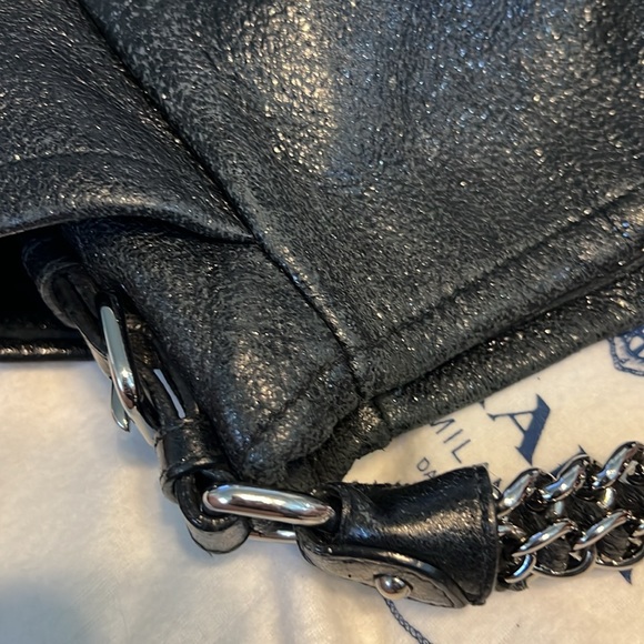 Authentic Prada Sacca Nero Lux shoulder bag with silver chain - Picture 12 of 13